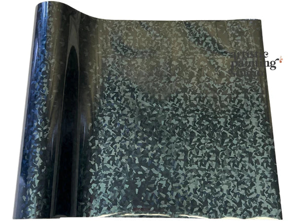 Black Cracked Ice Metallic Foil