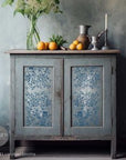 Cerulean Blooms stencil